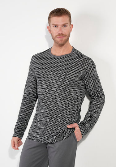 Waldorf Long Sleepwear | Grey Print 403054-I0ZU